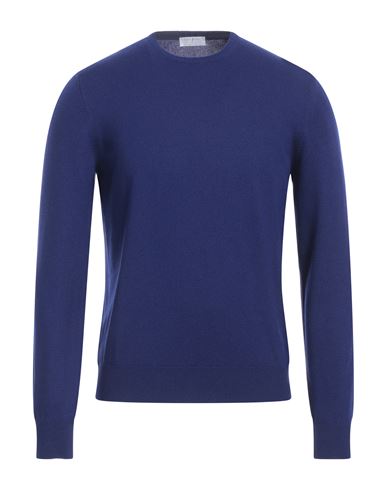 Gran Sasso Man Sweater Navy Blue Size 38 Cashmere