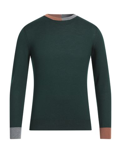 Eleventy Man Sweater Dark Green Size S Virgin Wool