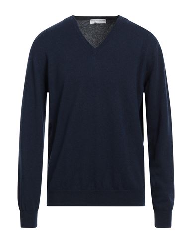 Filippo De Laurentiis Man Sweater Midnight Blue Size 46 Merino Wool, Cashmere