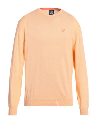 North Sails Man Sweater Orange Size Xl Cotton