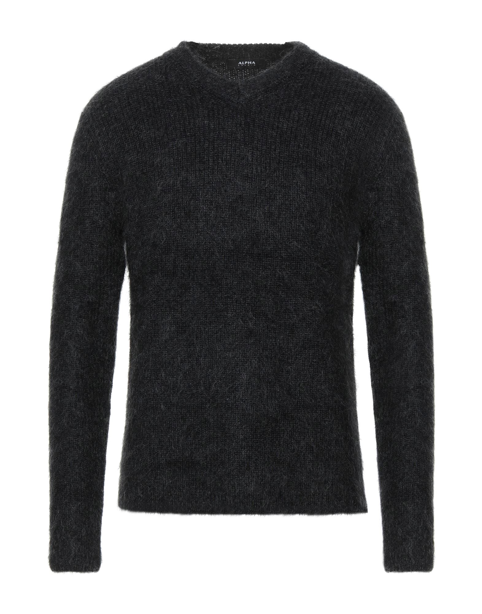 Alpha Studio Sweaters In Steel Grey