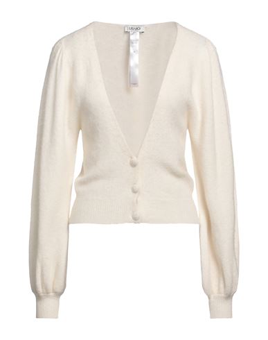Liu •jo Woman Cardigan White Size S Polyamide, Acrylic, Wool, Viscose, Elastane