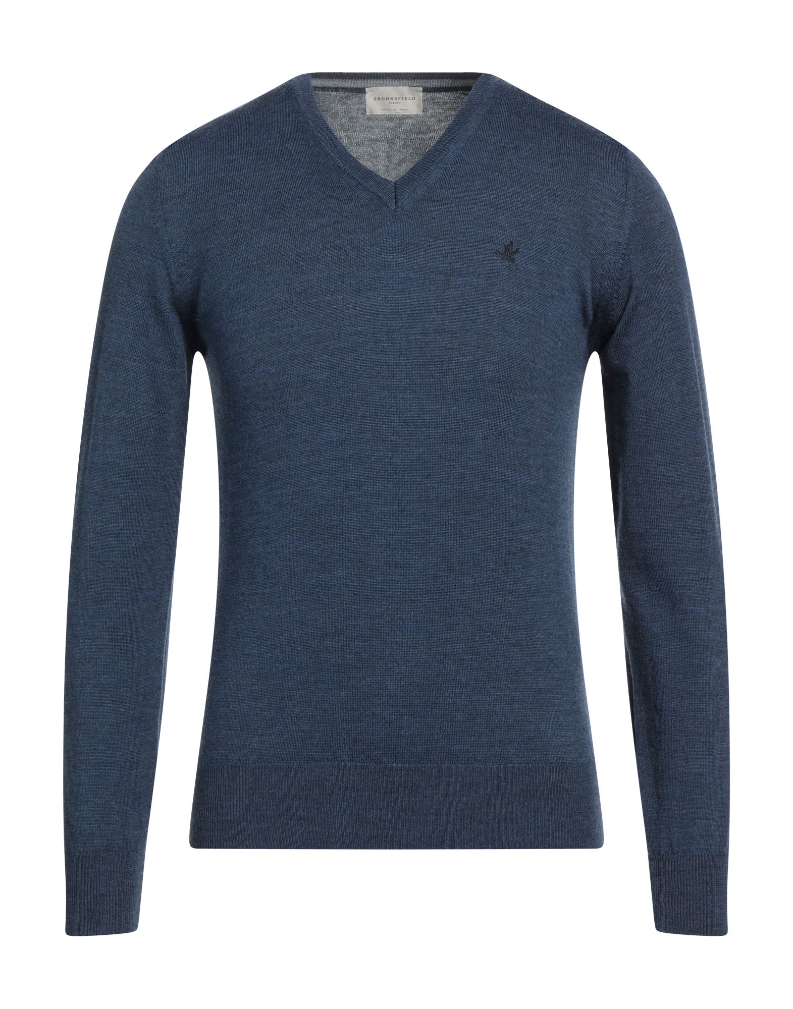 Brooksfield Sweaters In Slate Blue