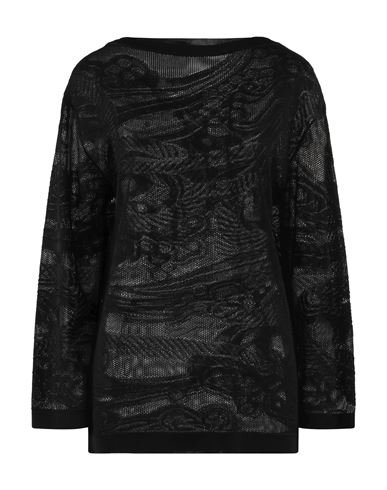 Alberta Ferretti Woman Sweater Black Size 4 Viscose In Black