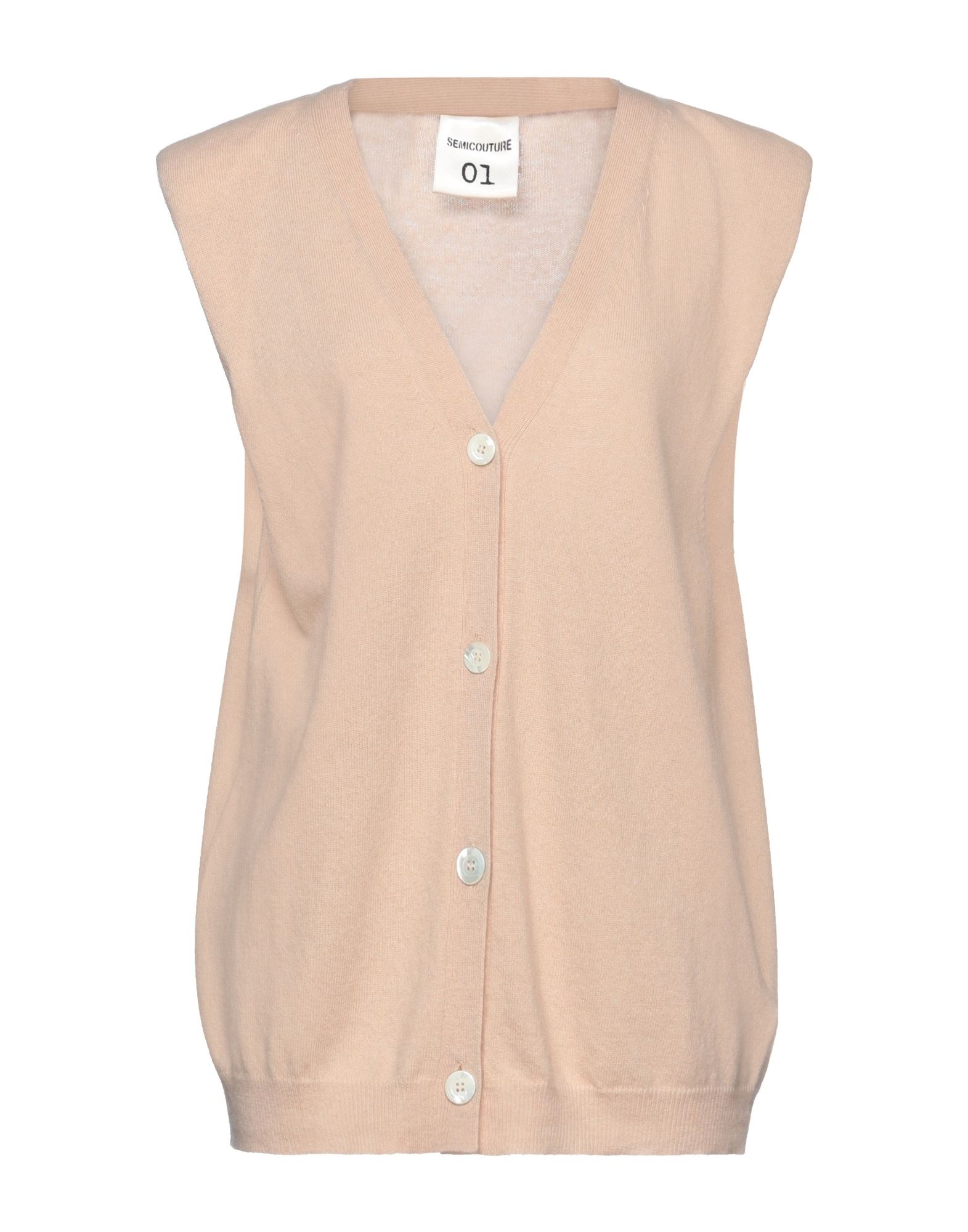 Semicouture Cardigans In Apricot