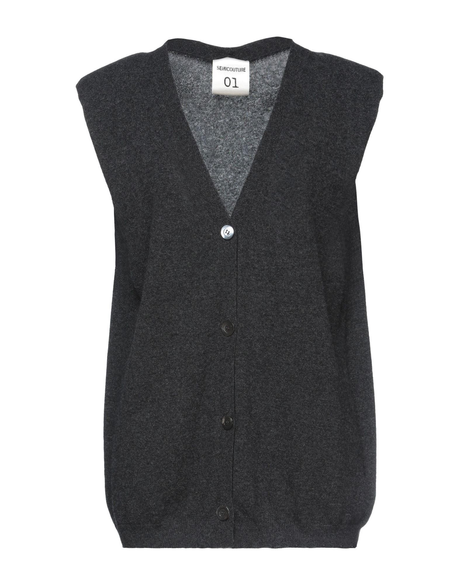 Semicouture Cardigans In Steel Grey