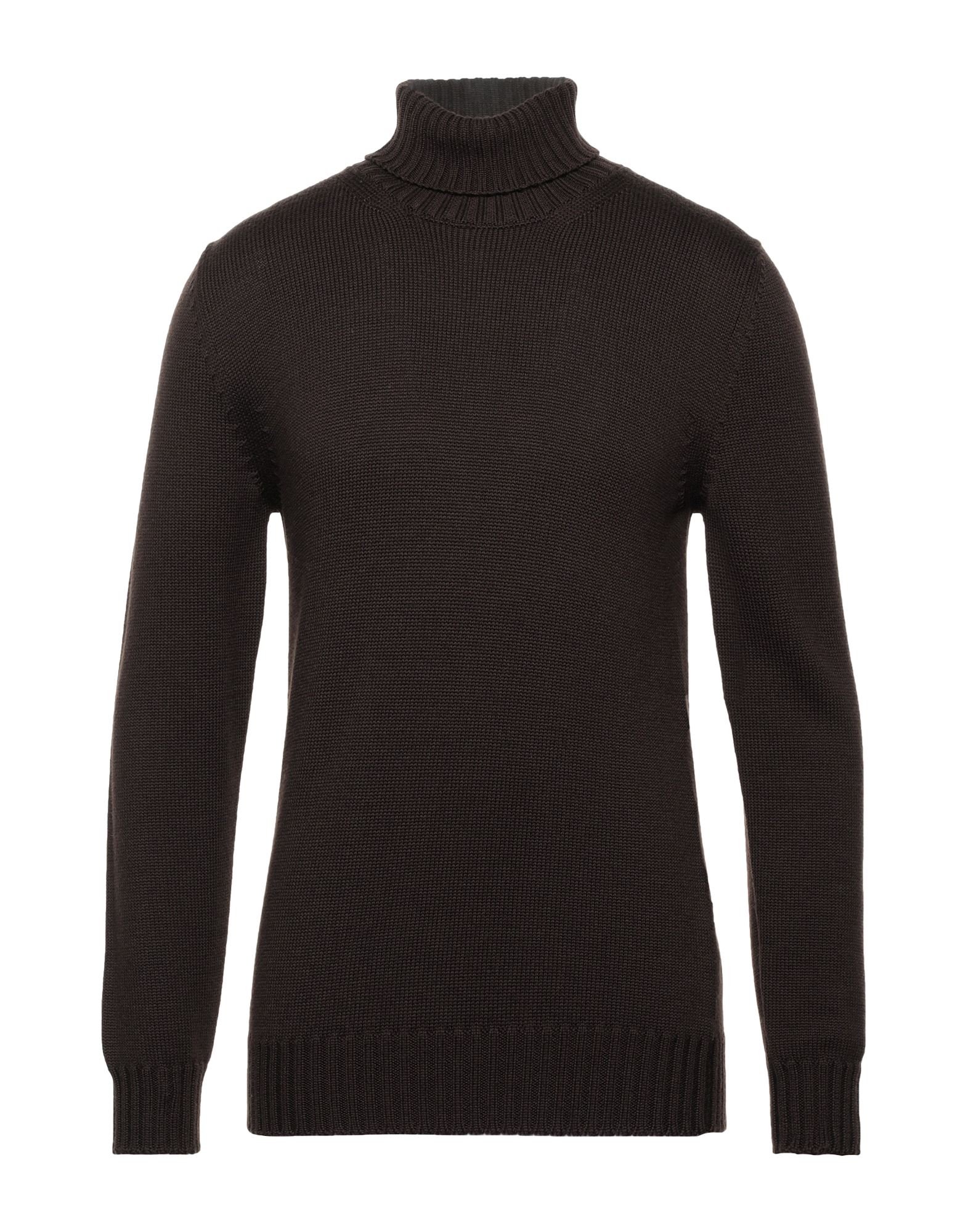 Alpha Studio Turtlenecks In Dark Brown