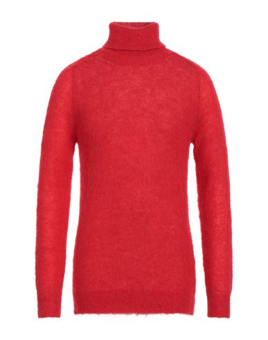 Mauro Grifoni Man Turtleneck Red Size 40 Polyamide, Alpaca Wool, Mohair Wool