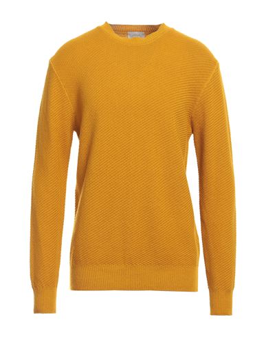 Altea Man Sweater Ocher Size L Virgin Wool In Yellow