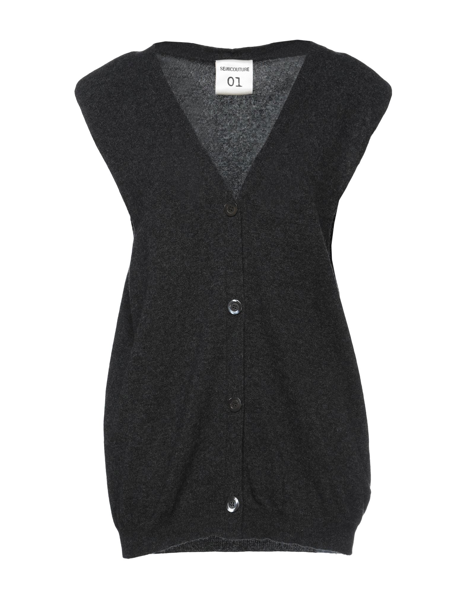 Semicouture Cardigans In Steel Grey