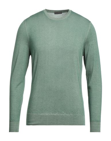 Drumohr Man Sweater Light Green Size 38 Super 140s Wool