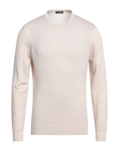 Drumohr Man Sweater Blush Size 42 Super 140s Wool In Pink
