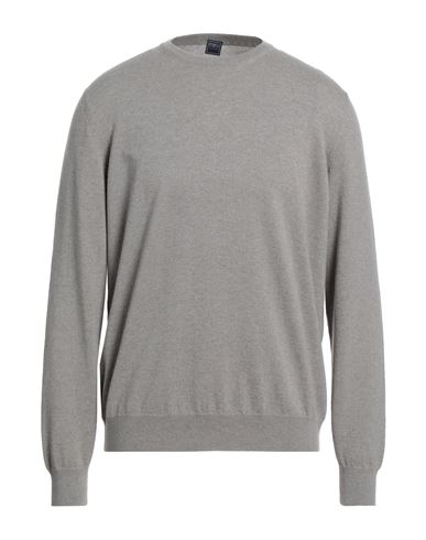 Fedeli Man Sweater Dove Grey Size 46 Cashmere
