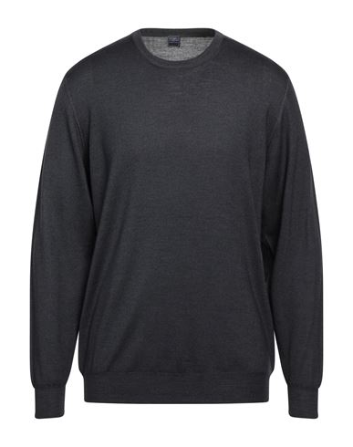 Fedeli Man Sweater Steel Grey Size 46 Merino Wool