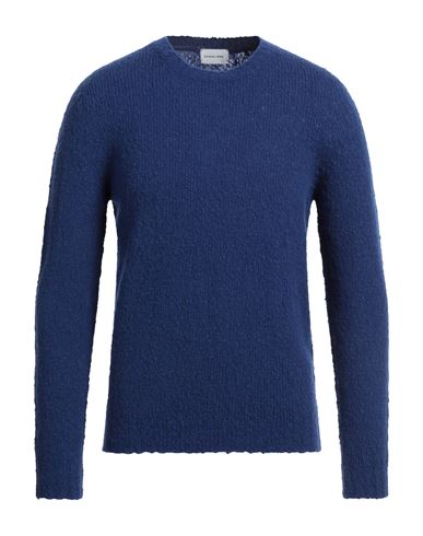 Scaglione Man Sweater Blue Size M Merino Wool, Recycled Cashmere, Polyamide