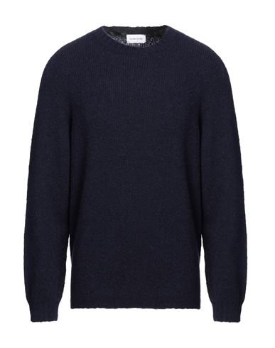 Shop Scaglione Man Sweater Navy Blue Size Xl Merino Wool, Recycled Cashmere, Polyamide