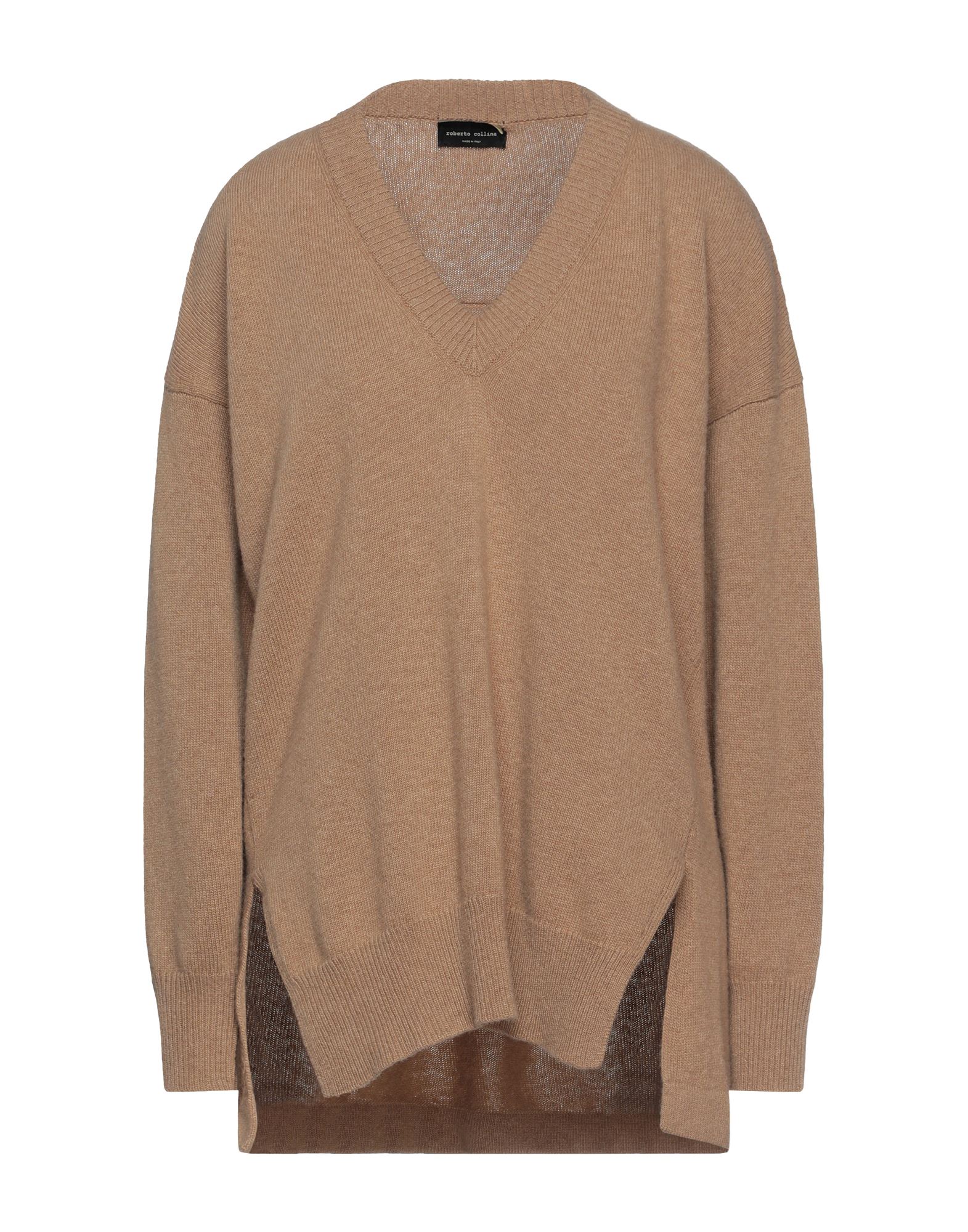 Roberto Collina Sweaters In Camel