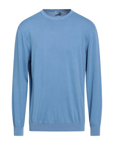 Heritage Man Sweater Light Blue Size 46 Cotton