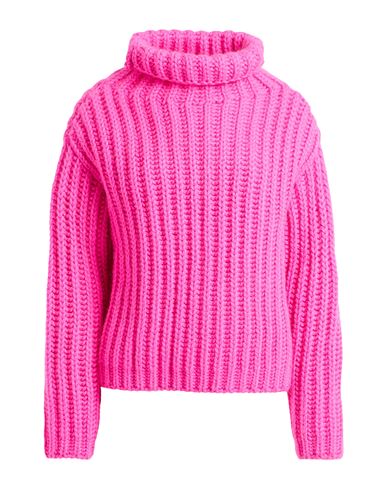 Red Valentino Woman Turtleneck Pink Size M Wool, Mohair Wool In Pink