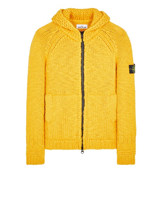 Sold out - STONE ISLAND 544D4 HANDMADE FEEL Jersey Hombre Amarillo