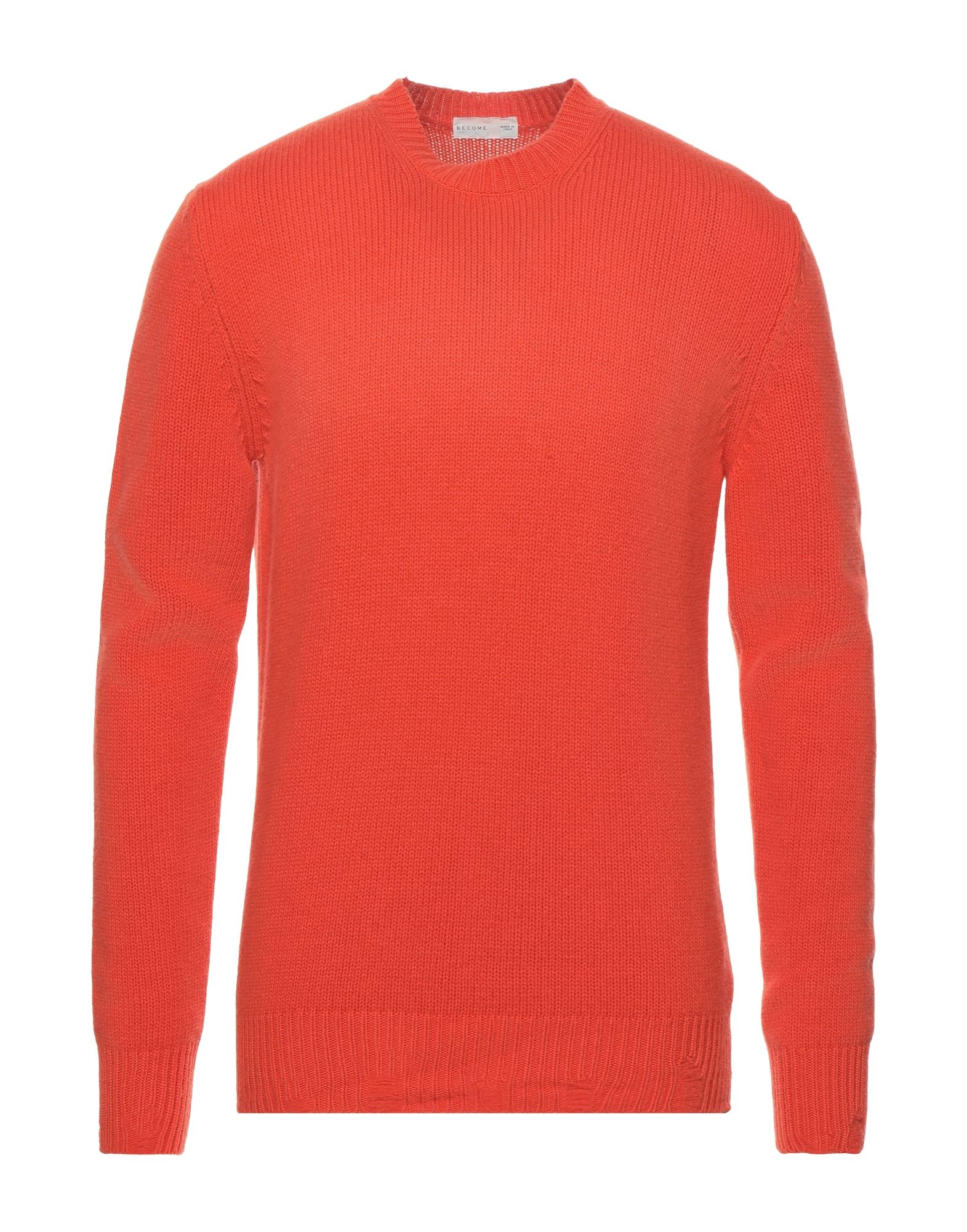 BECOME BECOME MAN SWEATER ORANGE SIZE 42 VIRGIN WOOL