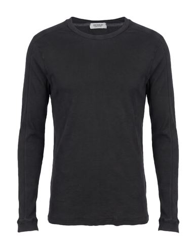Crossley Man Sweater Charcoal Size S Cotton, Elastane In Grey