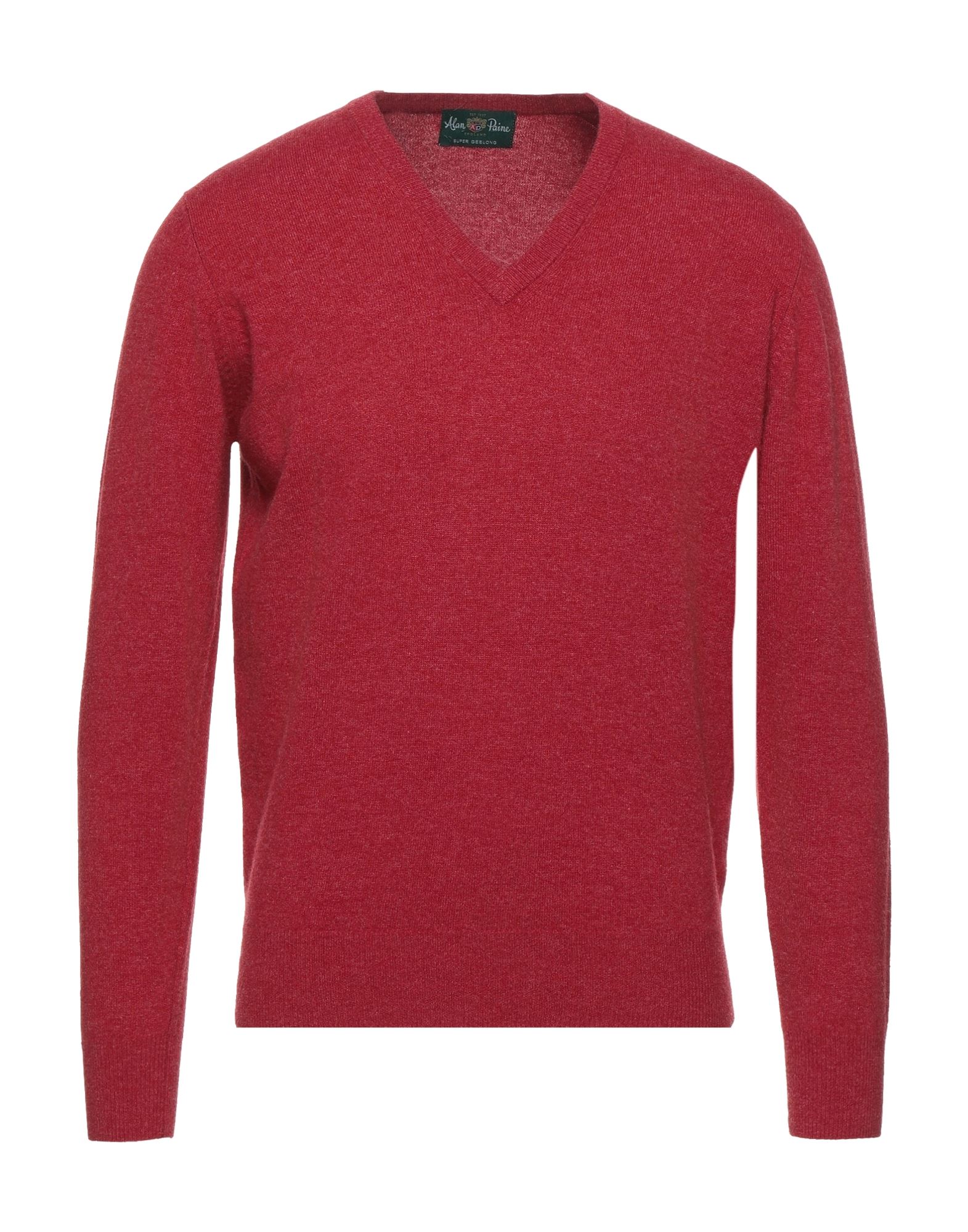 Alan Paine Sweaters In Brick Red