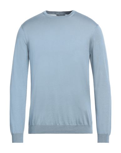 Giorgio Armani Man Sweater Pastel Blue Size 44 Silk, Cotton