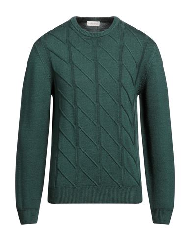 Shop Filoverso Man Sweater Emerald Green Size Xxl Merino Wool