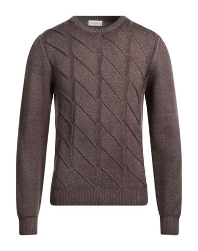 Shop Filoverso Man Sweater Khaki Size 3xl Merino Wool In Beige
