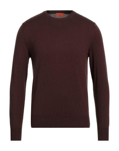 Ballantyne Man Sweater Burgundy Size 44 Wool In Brown