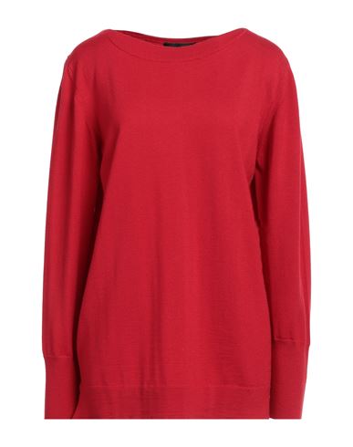 Alpha Studio Woman Sweater Red Size 14 Merino Wool