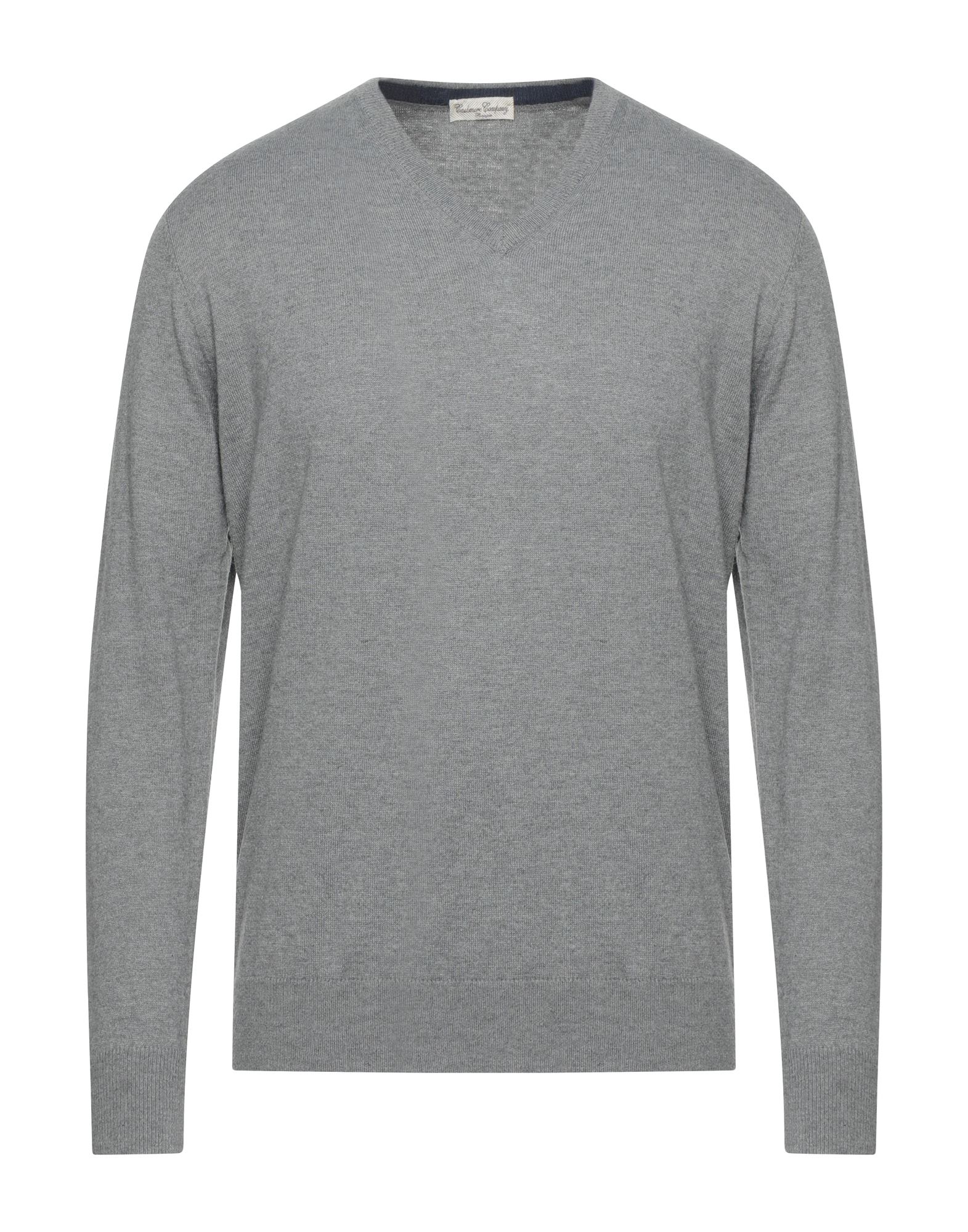 CASHMERE COMPANY CASHMERE COMPANY MAN SWEATER GREY SIZE 46 CASHMERE, SILK