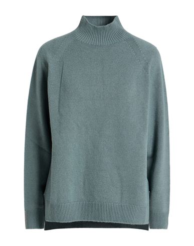 Peserico Woman Sweater Slate Blue Size 12 Virgin Wool, Silk, Cashmere In Multi
