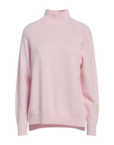 Peserico Woman Turtleneck Pink Size 4 Wool, Silk, Cashmere