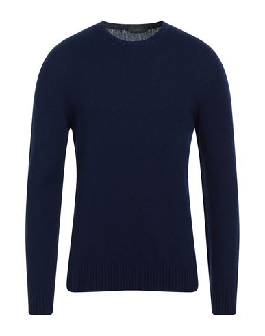 Zanone Man Sweater Bright Blue Size 42 Alpaca Wool, Polyamide