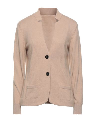 Peserico Woman Suit Jacket Beige Size 10 Virgin Wool, Silk, Cashmere, Viscose, Polyester