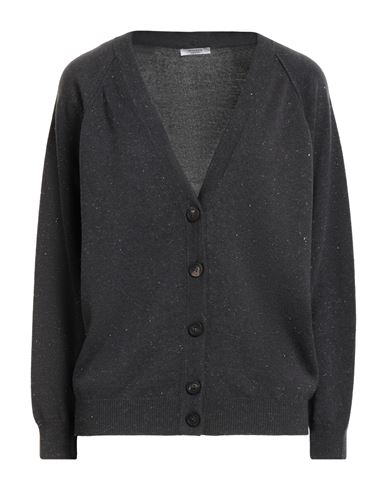 Peserico Woman Cardigan Grey Size 6 Virgin Wool, Silk, Viscose, Cashmere, Polyester