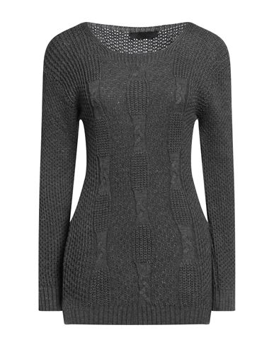 Exte Woman Sweater Lead Size L/xl Acrylic, Wool In Grey