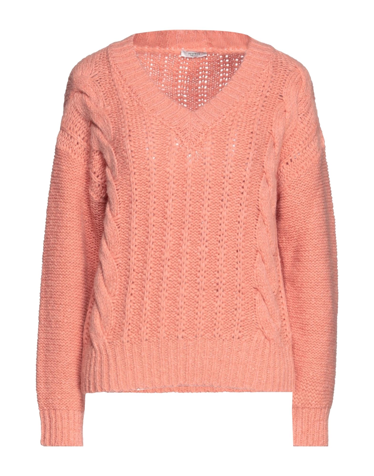 Peserico Sweaters In Salmon Pink