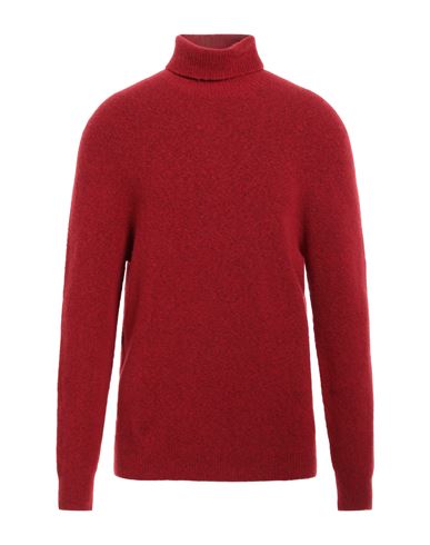 Shop Jeordie's Man Turtleneck Red Size Xl Merino Wool, Polyamide, Elastane