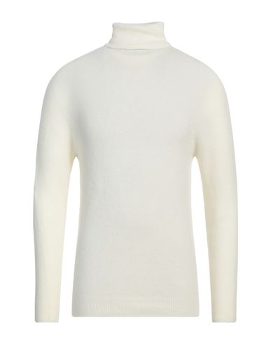 Jeordie's Man Turtleneck Cream Size L Merino Wool, Polyamide, Elastane In White
