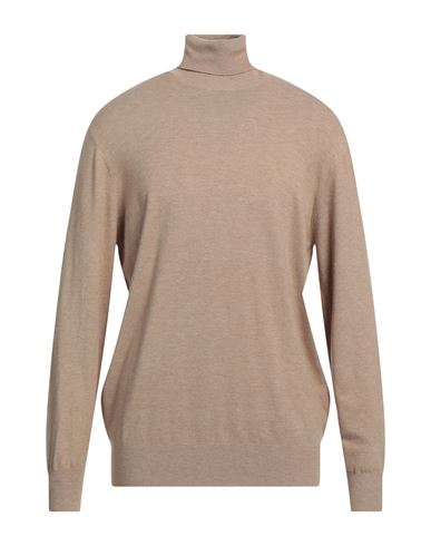 Cashmere Company Man Turtleneck Beige Size 44 Wool, Cashmere, Elastane In Beige