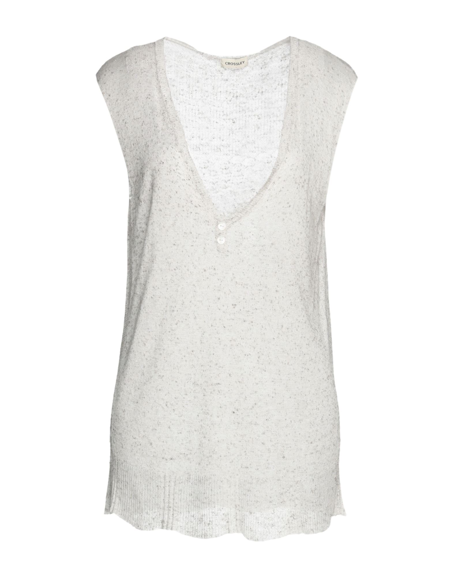 Shop Crossley Woman Sweater Light Grey Size L Viscose, Silk