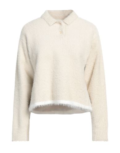 Jacquemus Woman Sweater Ivory Size 10 Polyamide, Elastane In White