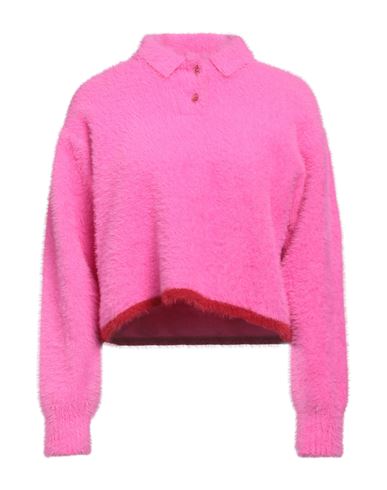 Shop Jacquemus Woman Sweater Fuchsia Size 2 Polyamide, Elastane In Pink