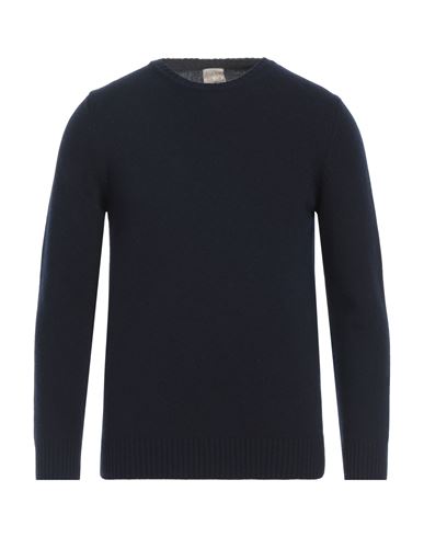 H953 Man Sweater Midnight Blue Size 38 Merino Wool