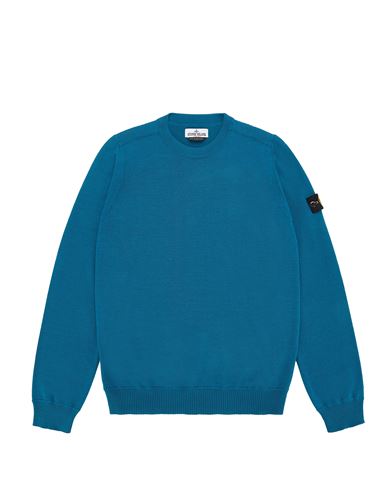 STONE ISLAND TEEN 509A4 Sweater Man Teal USD 201
