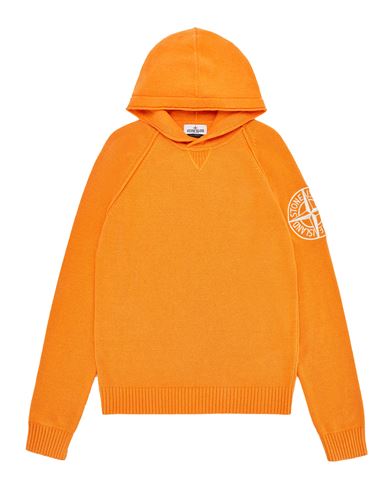 STONE ISLAND TEEN 508A1 Sweater Man Orange EUR 229