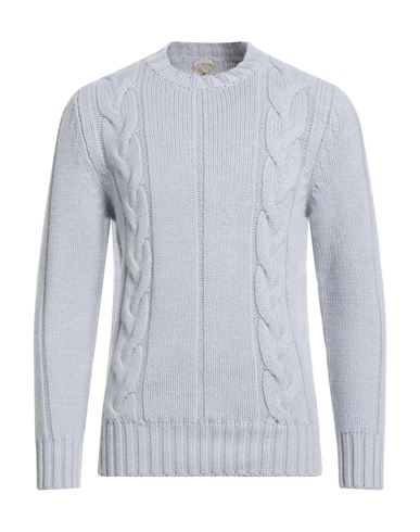 H953 Man Sweater Sky Blue Size 40 Merino Wool, Cashmere